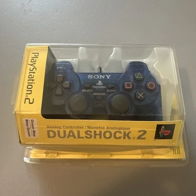 Brand new Sony DualShock 2 Controller Factory Sealed Blue For Playstation2 PS2 - Photo 1/4