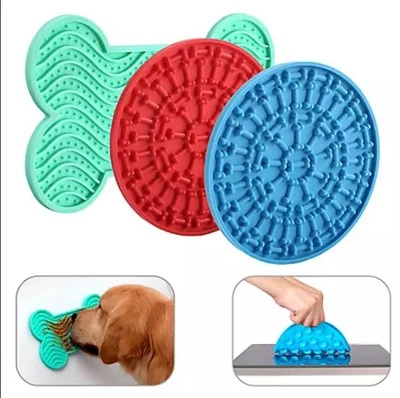 Pet State Dog Or Cat Licking Mats for All Sized Pets De-Stress 3 Pcs NEW - Image 1 of 3