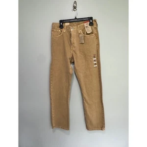 Levis 501 Original Fit Mens Jeans Size 30x30 tan Cotton Blend - Picture 1 of 7