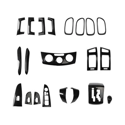 Pegatinas interiores de fibra de carbono ABS para Hyundai Elantra 2008-2016 Foto 1 de 4