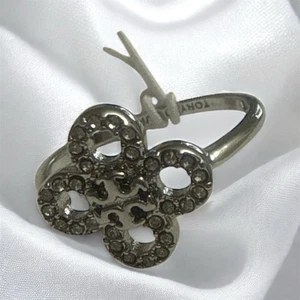Tory Burch Kleeblatt Silber Ring🤍🩶Größe 8 - Bild 1 von 3