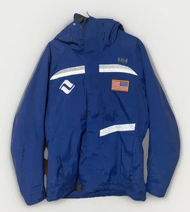 Helly Hansen HELLY TECH Performance Jacket Blue Sz M Vail Logo Ski Snowboard EUC - Picture 1 of 11