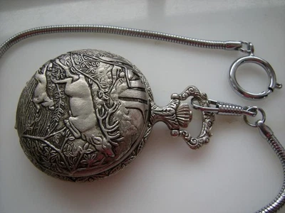 Sonja Mechanische Sprungdeckel Taschenuhr Jagdmotiv - 40 Jahre alt Swiss Ebauch - Bild 1 von 4