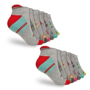 Cotton Socks – Pack Of 12 Crew, Medium-Large Grey Assorted (Adult) - Pk 12 - Picture 1 of 8
