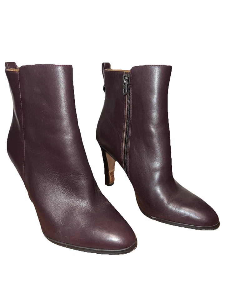 Botas Coach femininas de couro marrom tamanho 8 - Imagem 1 de 4