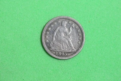 Estate Find 1845 Seated Liberty Half Dime #K18818 - Image 1 of 2