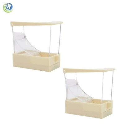2X Dental Cotton Roll Dispenser Holder Organizer Deluxe with pull-out tray White - Image 1 of 4