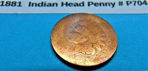 1881 Philadelphia Mint Indian Head #P704, FREE SHIPPING Cover