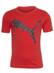 Puma Amplified Logo Graphic T-Shirt Little Boy's - Picture 1 of 6