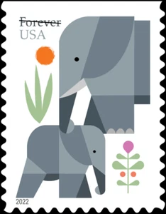 #5714 2022 Elephants Booklet Single - MNH - Picture 1 of 1