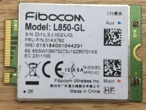 WWAN L850-GL 4G LTE Card 01AX792 For Thinkpad T480 T490 T495 X395 T490s X390 - Picture 1 of 1