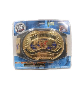 Cinturón Campeonato Intercontinental Federación Mundial de Lucha Libre WWF de Colección Nuevo de Lote Antiguo - Imagen 1 de 5