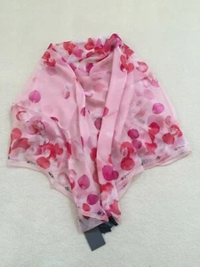 ALEXANDER MCQUEEN Shawl Square Scarf Made in ITALY Petal Skull Chiffon 53x53" - Picture 1 of 12