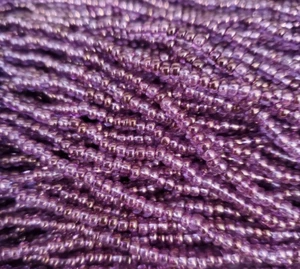 Czech Glass Seed Beads Size 8/0 " Lumi Purple " Strands - Picture 1 of 4