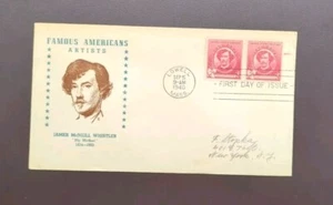 Ersttagsbrief James McNeill Whistler "Meine Mutter" passende Briefmarken New York, NY - Bild 1 von 5