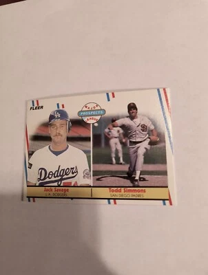 KACK SAVAGE, TODD SIMMONS 1988 FLEER PROSPECTS (RC) #650 FREE SHIPPING - Image 1 of 2