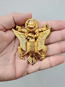 WW2 Crusher E Pluribus Unum Army Air Force Army Officers Badge Mint Cond  - Picture 1 of 7