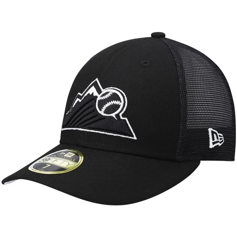 Men's New Era  Black Colorado Rockies Batting Practice Low Profile 59FIFTY Cover