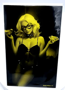 Black Cat Bear Babes #1 Jacob Bear GOLD JEWELED LIMITED EDITION #1 OF 1 RARE - Picture 1 of 6