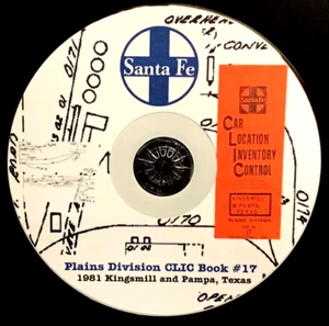 Atchison Topeka & Santa Fe 1981 Plains Div Kingsmill&Pampa CLIC#17 PDF Pages DVD - Picture 1 of 5