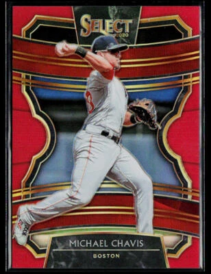 2020 Panini Select #10 Michael Chavis Red #/199 - Image 1 of 2
