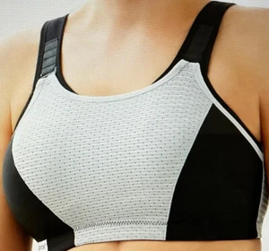 NWOT GLAMORISE DBL LAYER CUSTOM CONTROL HI-IMPACT SPORTS BRA, 44B, 1166 - Picture 1 of 10