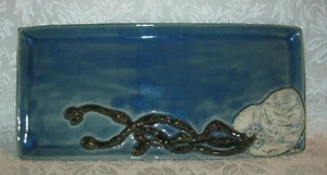 BARN HILL POTTERY CHATHAM Beach Handmade Tray CAPE COD ~ 13x6" - Picture 1 of 8