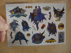 Batman Multi Temporary Tattoos sheet Kid to Adult BRAND NEW type CG-053 - Picture 1 of 3