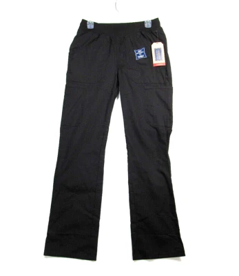 Pantalones de trabajo contemporáneos negros con paneles elásticos CHEROKEE XS W27 INS 31 para mujer nuevos con etiquetas Foto 1 de 4