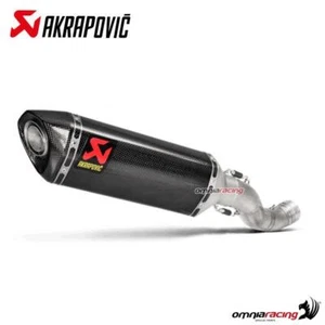 Akrapovic exhaust racing carbon fibre slip-on Aprilia Tuono V4 1100 2021-2024 - Foto 1 di 7