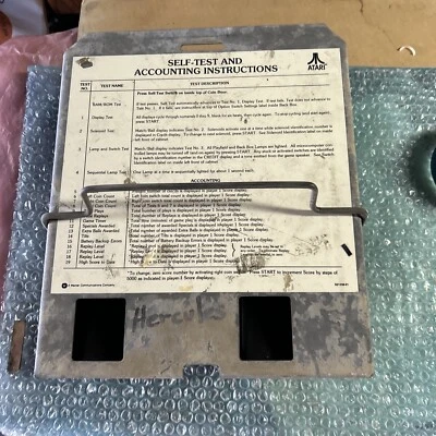 Máquina de Pinball Atari Hercules Original de Fábrica, Caja de Caja, Arcade, Juego Parte de 64 Foto 1 de 4