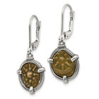 Ancient Coins 925 Sterling Silver Bronze Vintage Widows Mite Coin Drop Dangle...