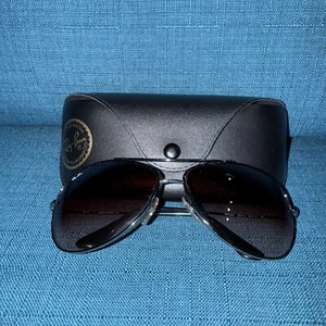 Gafas de sol Ray-Ban RB3293 Gunmetal plateado metal aviador con estuche 004/13 63-13 - Imagen 1 de 4