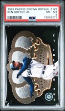 KEN GRIFFEY JR. 1999 PACIFIC CROWN ROYALE #128 PSA 8 NM-MT HOF Rare