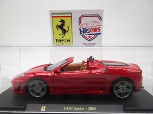 1/24 Ferrari F430 Spider 2005 rouge Hachette/Burago "Les Grandes Ferrari"