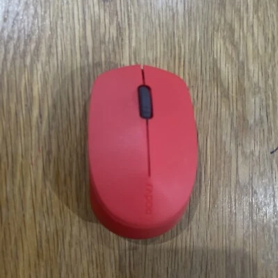 Rapoo M100 Multi-Mode Wireless Optical Mouse Silent Mouse - Red - Image 1 of 2