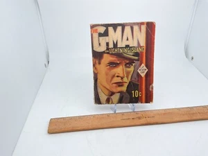 The G-Man On Lightning Island Mini Book 1936 Dell Publishing New York Vintage - Foto 1 di 7