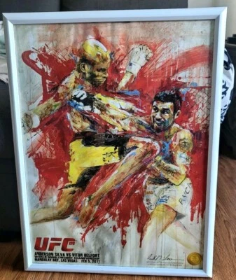 UFC 126 limited edition collectors poster, Anderson Silva vs Vitor Belfort - Image 1 of 4
