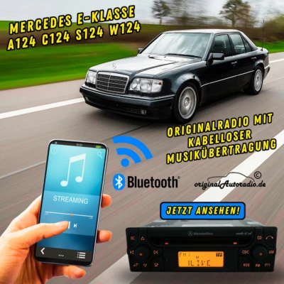 Original Mercedes W124 Radio Bluetooth E-Klasse A124 C124 S124 124 CD Autoradio - Bild 1 von 4