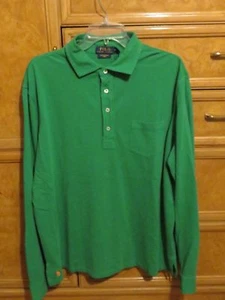 Polo Ralph Lauren langärmliges grünes Herrenhemd Baumwolle Gr. XL brandneu neu mit Etikett $ 115 - Bild 1 von 7