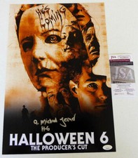 A. Michael Lerner Signed 12x18 Photo Auto, Halloween 6, Michael Myers, JSA COA