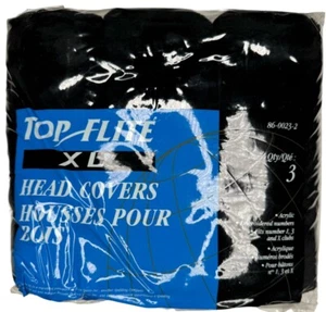 Top Flight XL 3~ Golf Club Head Covers~black ~ $17.99 - Picture 1 of 3