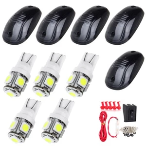 5  Smoke LED CAB ROOF CLEARANCE RUNNING MARKER LIGHTS FOR TRUCK/SUV/44/JEEP - Picture 1 of 10