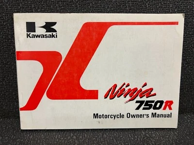 KAWASAKI ZX750F3 Ninja 750R 1989 Manual do Proprietário 99920-1449-01 Livro OEM ZX 750 R - Imagem 1 de 4