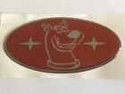 Scooby Doo Car Domed Bonnet Grill Boot Badge Red Silver 75 X 45Mm 92 01