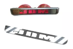 CARBON FIBER 3rd Brake Light JDM Logo Panel Overlay Plate for 88-91 Honda CRX - Foto 1 di 8
