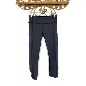 Lululemon Herringbone Wee Stripe Speed Tight IV fondo increspato donna 6 ritagli - Foto 1 di 5