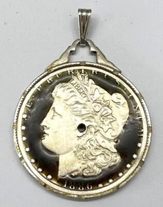 New Old stock 1886 MORGAN ONE DOLLAR COIN POCKET WATCH (90% SILVER) for Parts - Picture 1 of 1