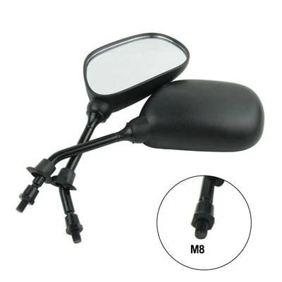 Enhanced Rear Visibility with M8 Orthodontic Rearview Mirror for Scooters - Image 1 of 4