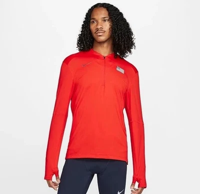 Camiseta para correr Nike Dri-FIT Team USA Element para hombre talla S CV0412 1/2 cremallera Juegos Olímpicos Foto 1 de 4